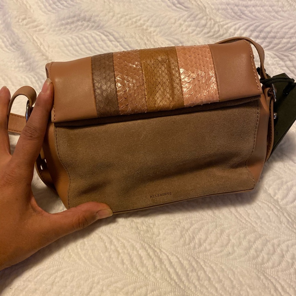 New AllSaints leather bag